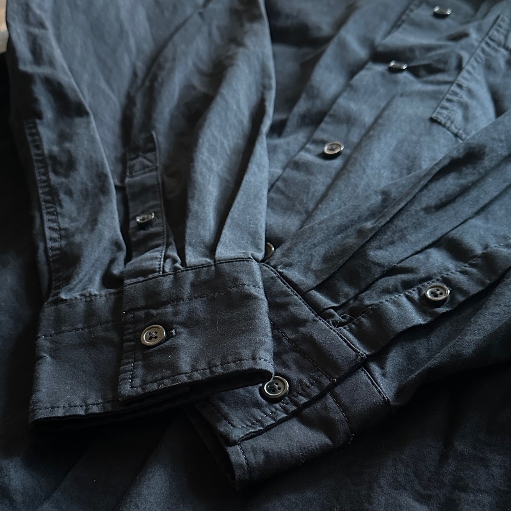 J. Crew Black Étienne oversized shirt in lightweight oxford - Picture 9 of 12